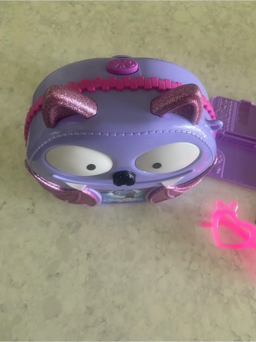 Vampirina Disney Purple Glitter Bat Kids toddler Backpack with Accessories